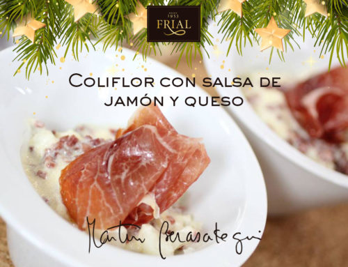 COLIFLOR CON SALSA DE JAMÓN Y QUESO. RECETA NAVIDEÑA DE MARTÍN BERASATEGUI
