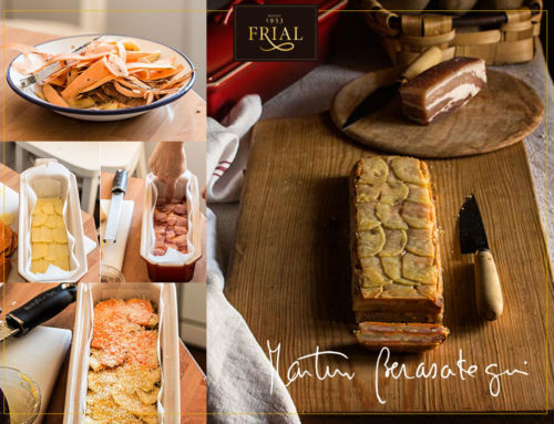 TERRINA DE PATATA, QUESO Y BACON AHUMADO FRIAL. RECETA DE MARTÍN BERASATEGUI